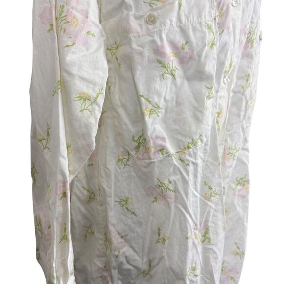 Victorias Secret Gold Label Vintage Button Up Sleep Shirt Long Sleeve Cotton S - Picture 3 of 16